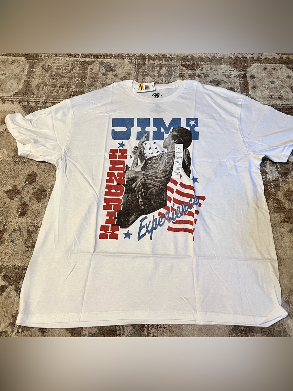 White Jimi Hendrix T-Shirt